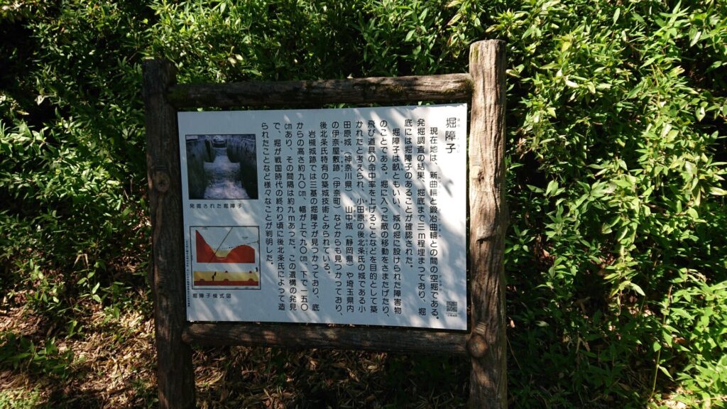 岩槻城の堀障子の説明板