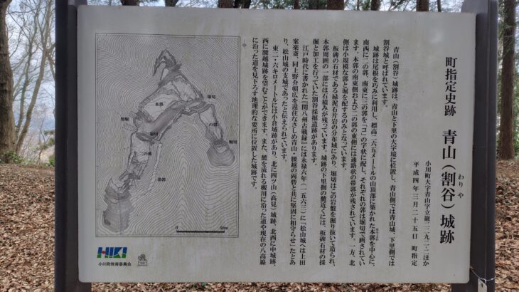 青山城 ／ 割谷城（埼玉県）